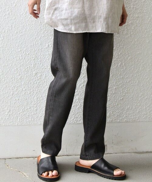 SHIPS / シップス その他パンツ | SHIPS any: ライト メッシュ デニム テーパード パンツ (セットアップ対応)◆（チャコールグレー）