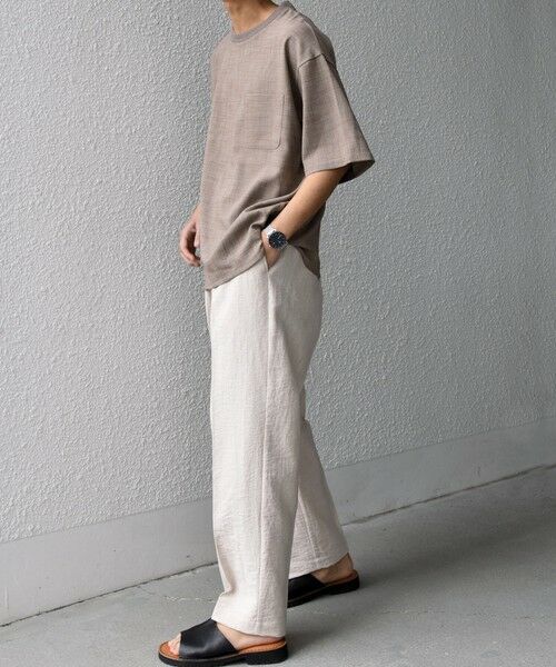 SHIPS / シップス その他パンツ | SHIPS any:〈洗濯機可能〉リネン混 2プリーツ リラックス ワイド テーパード パンツ◆ | 詳細2