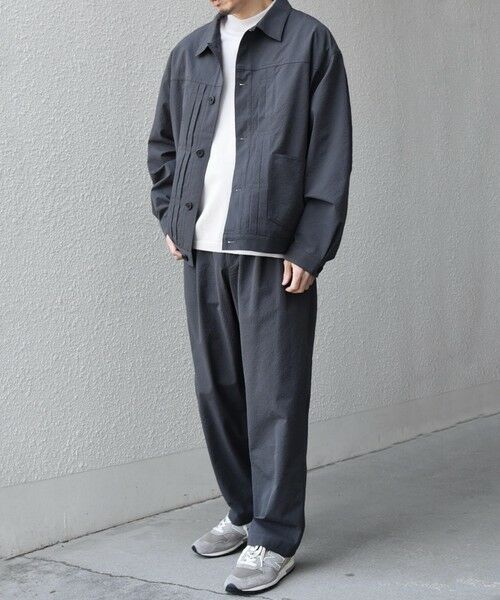 SHIPS / シップス ブルゾン | SHIPS any:〈撥水/軽量/ストレッチ〉SOLOTEX(R) シアサッカー トラック ブルゾン 26SS(セットアップ対応)◆ | 詳細1