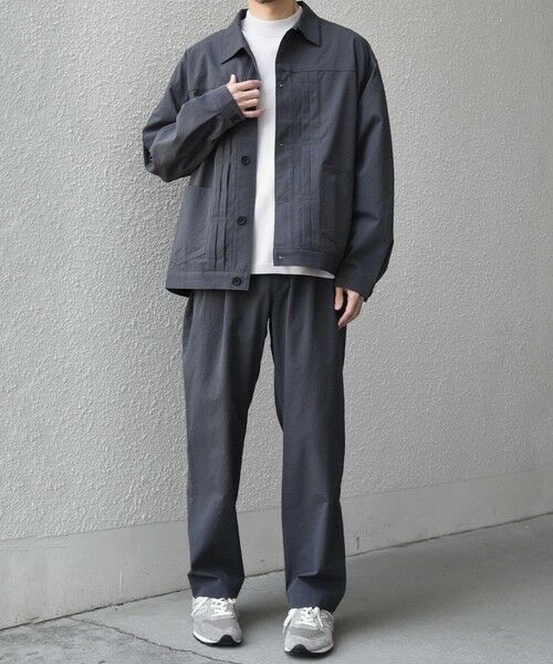 SHIPS / シップス ブルゾン | SHIPS any:〈撥水/軽量/ストレッチ〉SOLOTEX(R) シアサッカー トラック ブルゾン 26SS(セットアップ対応)◆ | 詳細2