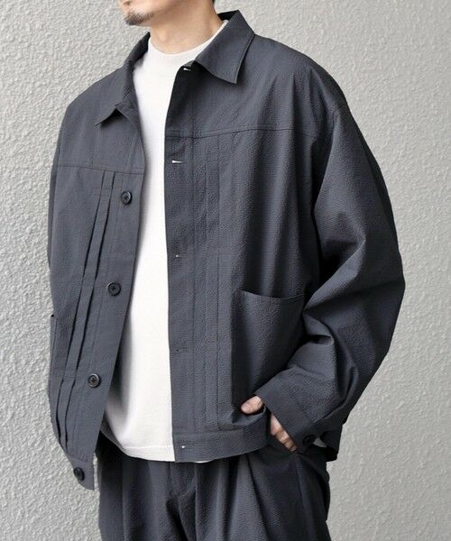 SHIPS / シップス ブルゾン | SHIPS any:〈撥水/軽量/ストレッチ〉SOLOTEX(R) シアサッカー トラック ブルゾン 26SS(セットアップ対応)◆ | 詳細4