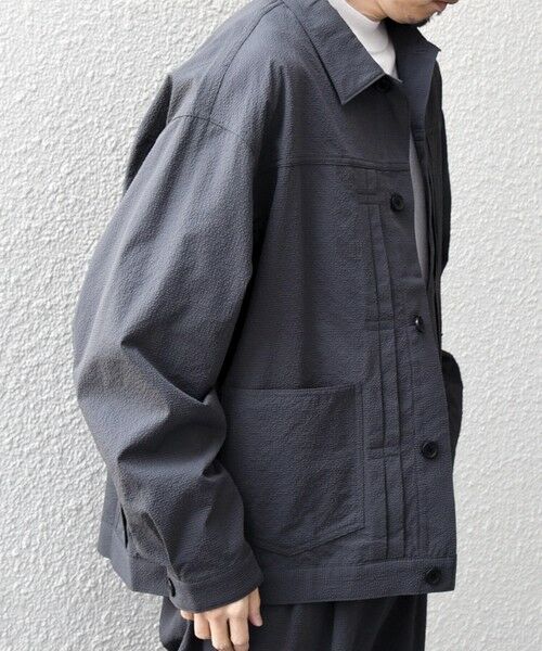 SHIPS / シップス ブルゾン | SHIPS any:〈撥水/軽量/ストレッチ〉SOLOTEX(R) シアサッカー トラック ブルゾン 26SS(セットアップ対応)◇ | 詳細9