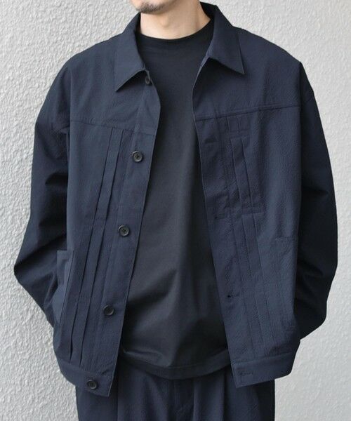 SHIPS / シップス ブルゾン | SHIPS any:〈撥水/軽量/ストレッチ〉SOLOTEX(R) シアサッカー トラック ブルゾン 26SS(セットアップ対応)◆ | 詳細13