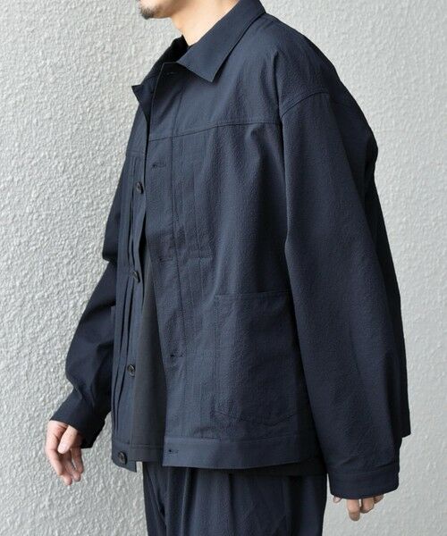 SHIPS / シップス ブルゾン | SHIPS any:〈撥水/軽量/ストレッチ〉SOLOTEX(R) シアサッカー トラック ブルゾン 26SS(セットアップ対応)◆ | 詳細14