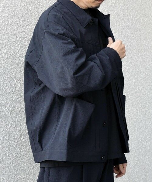 SHIPS / シップス ブルゾン | SHIPS any:〈撥水/軽量/ストレッチ〉SOLOTEX(R) シアサッカー トラック ブルゾン 26SS(セットアップ対応)◆ | 詳細15