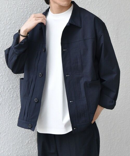 SHIPS / シップス ブルゾン | SHIPS any:〈撥水/軽量/ストレッチ〉SOLOTEX(R) シアサッカー トラック ブルゾン 26SS(セットアップ対応)◇ | 詳細28