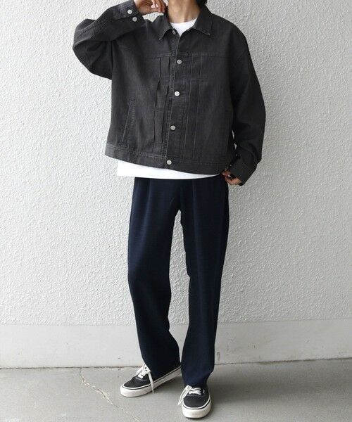 SHIPS / シップス ブルゾン | SHIPS any: ライト メッシュ デニム リラックス ジャケット(セットアップ対応)◆ | 詳細1