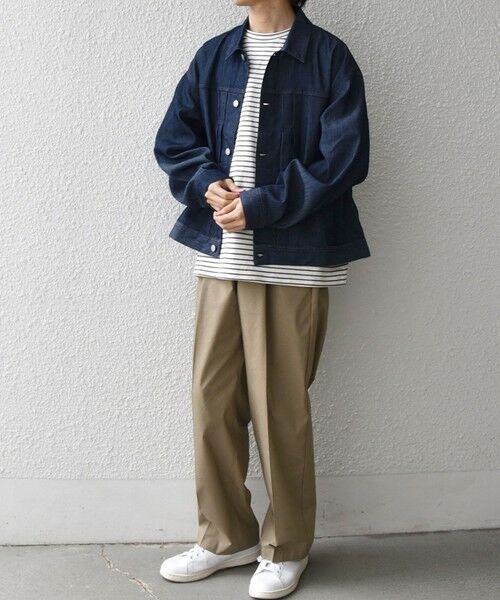 SHIPS / シップス ブルゾン | SHIPS any: ライト メッシュ デニム リラックス ジャケット(セットアップ対応)◆ | 詳細11
