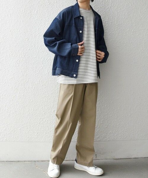 SHIPS / シップス ブルゾン | SHIPS any: ライト メッシュ デニム リラックス ジャケット(セットアップ対応)◆ | 詳細12