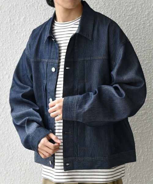 SHIPS / シップス ブルゾン | SHIPS any: ライト メッシュ デニム リラックス ジャケット(セットアップ対応)◆ | 詳細14