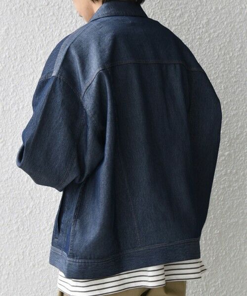 SHIPS / シップス ブルゾン | SHIPS any: ライト メッシュ デニム リラックス ジャケット(セットアップ対応)◆ | 詳細15
