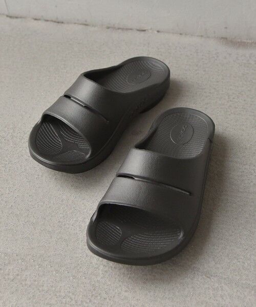 SHIPS / シップス サンダル | OOFOS: OOahh/ウーアー リカバリーサンダル 26SS◆（ブラック）