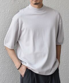 SHIPS / シップス Tシャツ | SHIPS any:〈手洗い可能〉ハイゲージ リネン ミックス サマーニット モックネック Tシャツ 26SS◆