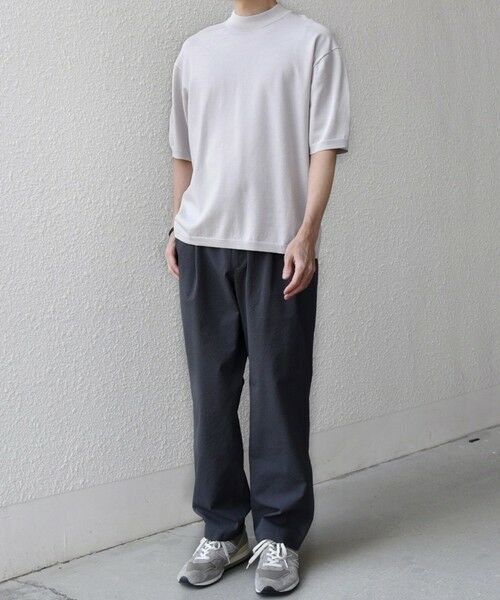 SHIPS / シップス Tシャツ | SHIPS any:〈手洗い可能〉ハイゲージ リネン ミックス サマーニット モックネック Tシャツ 26SS◆ | 詳細1