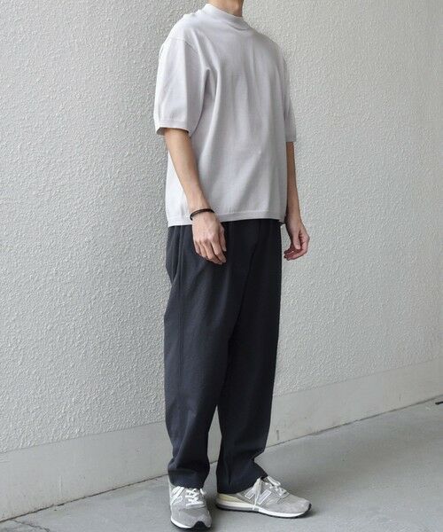 SHIPS / シップス Tシャツ | SHIPS any:〈手洗い可能〉ハイゲージ リネン ミックス サマーニット モックネック Tシャツ 26SS◆ | 詳細2