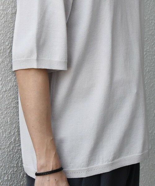 SHIPS / シップス Tシャツ | SHIPS any:〈手洗い可能〉ハイゲージ リネン ミックス サマーニット モックネック Tシャツ 26SS◆ | 詳細6