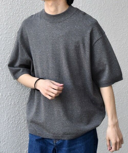 SHIPS / シップス Tシャツ | SHIPS any:〈手洗い可能〉ハイゲージ リネン ミックス サマーニット モックネック Tシャツ 26SS◆ | 詳細10