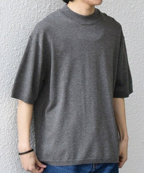 SHIPS / シップス Tシャツ | SHIPS any:〈手洗い可能〉ハイゲージ リネン ミックス サマーニット モックネック Tシャツ 26SS◆ | 詳細11