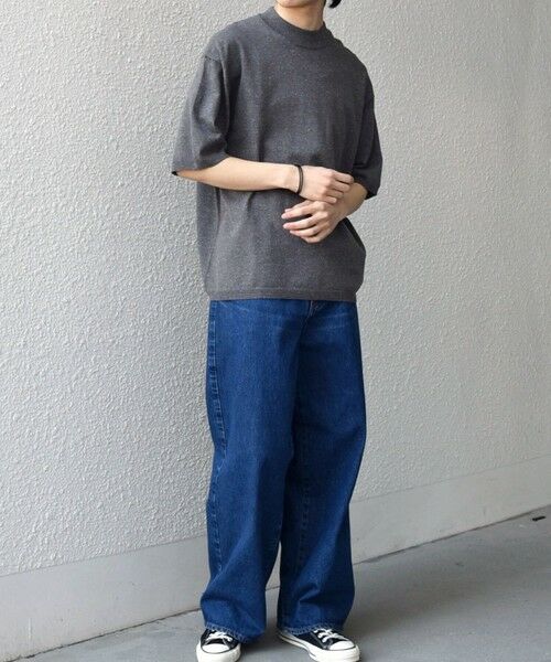 SHIPS / シップス Tシャツ | SHIPS any:〈手洗い可能〉ハイゲージ リネン ミックス サマーニット モックネック Tシャツ 26SS◆ | 詳細8