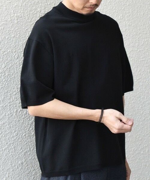 SHIPS / シップス Tシャツ | SHIPS any:〈手洗い可能〉ハイゲージ リネン ミックス サマーニット モックネック Tシャツ 26SS◆ | 詳細17