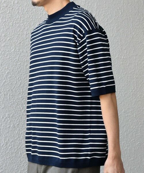 SHIPS / シップス Tシャツ | SHIPS any:〈手洗い可能〉ハイゲージ リネン ミックス サマーニット モックネック Tシャツ 26SS◆ | 詳細21