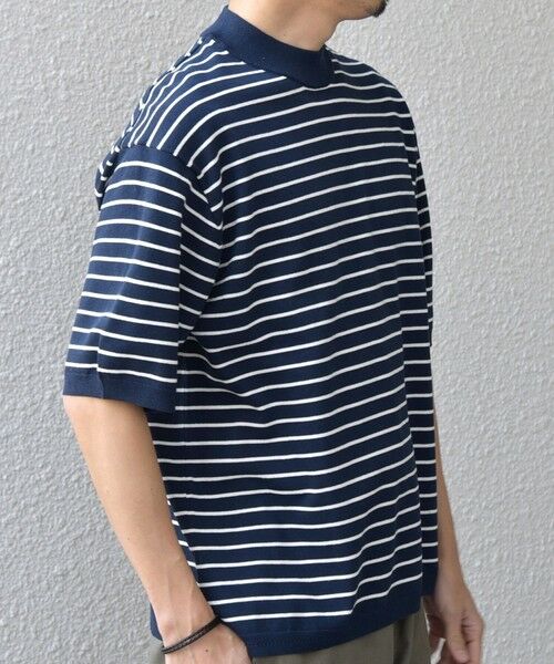 SHIPS / シップス Tシャツ | SHIPS any:〈手洗い可能〉ハイゲージ リネン ミックス サマーニット モックネック Tシャツ 26SS◆ | 詳細22