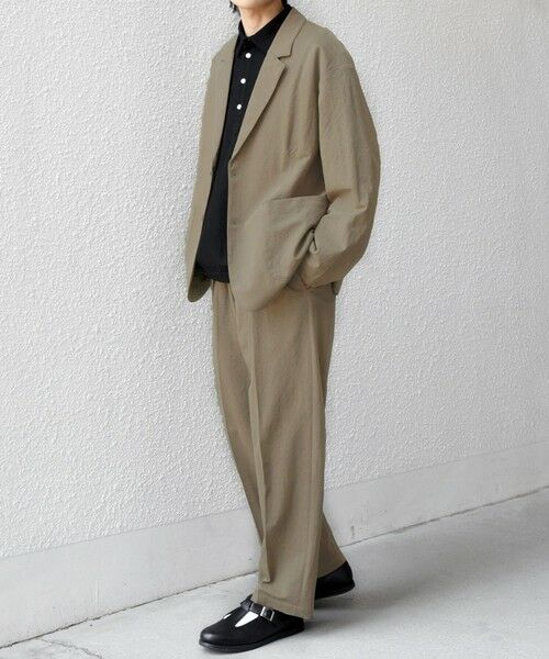 SHIPS / シップス テーラードジャケット | SHIPS any:〈接触冷感/ストレッチ〉360° THE CIRCLE STRETCH リネン ミックス リラックス ジャケット(セットアップ対応)◆ | 詳細8