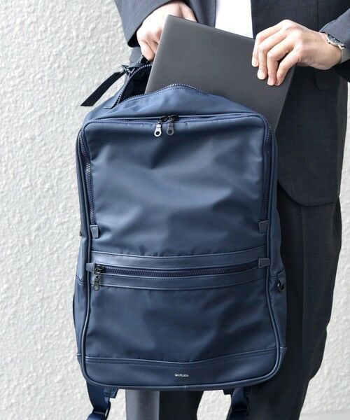 SHIPS / シップス リュック・バックパック | SHIPS any:〈軽量〉ビジネス コンビ スクエア バックパック◆（ネイビー）