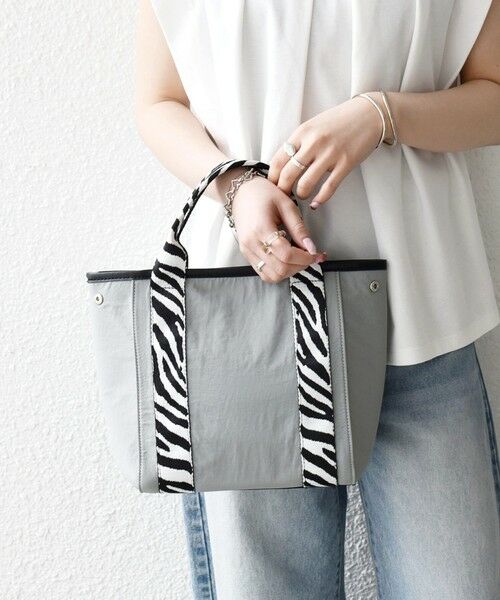 SHIPS / シップス トートバッグ | 《予約》SHIPS any: アニマル ハンドル 2WAY トート バッグ（ライトグレー）