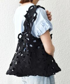 SHIPS / シップス トートバッグ | 《予約》SHIPS any: A4 カットワーク レース トート
