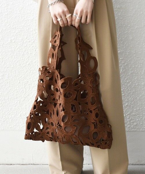 SHIPS / シップス トートバッグ | 《予約》SHIPS any: A4 カットワーク レース トート | 詳細4