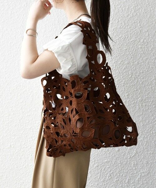 SHIPS / シップス トートバッグ | 《予約》SHIPS any: A4 カットワーク レース トート | 詳細5