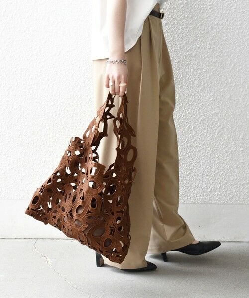 SHIPS / シップス トートバッグ | 《予約》SHIPS any: A4 カットワーク レース トート | 詳細7