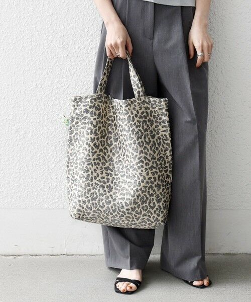 SHIPS / シップス トートバッグ | 《予約》BINDU: A4 レオパード ジャカード トート バッグ | 詳細2