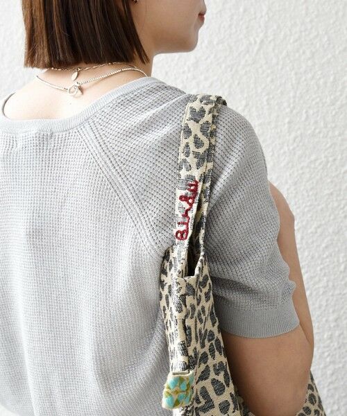 SHIPS / シップス トートバッグ | 《予約》BINDU: A4 レオパード ジャカード トート バッグ | 詳細4