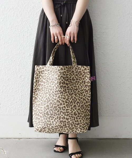 SHIPS / シップス トートバッグ | 《予約》BINDU: A4 レオパード ジャカード トート バッグ | 詳細5