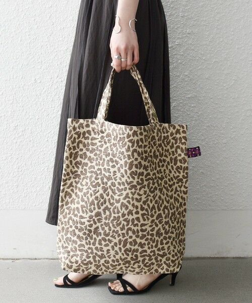 SHIPS / シップス トートバッグ | 《予約》BINDU: A4 レオパード ジャカード トート バッグ | 詳細6