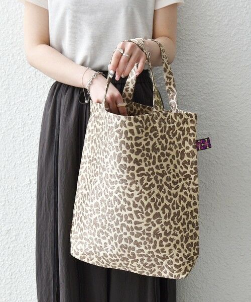 SHIPS / シップス トートバッグ | 《予約》BINDU: A4 レオパード ジャカード トート バッグ | 詳細8