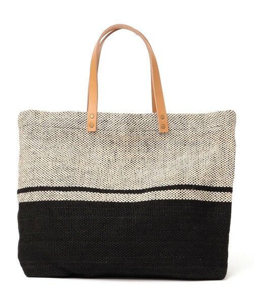 SHIPS / シップス トートバッグ | TARANGO: ライン デザイン ジュート ビッグ トート（A4対応） | 詳細5