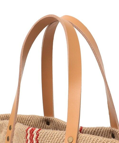 SHIPS / シップス トートバッグ | TARANGO: ライン デザイン ジュート ビッグ トート（A4対応） | 詳細11