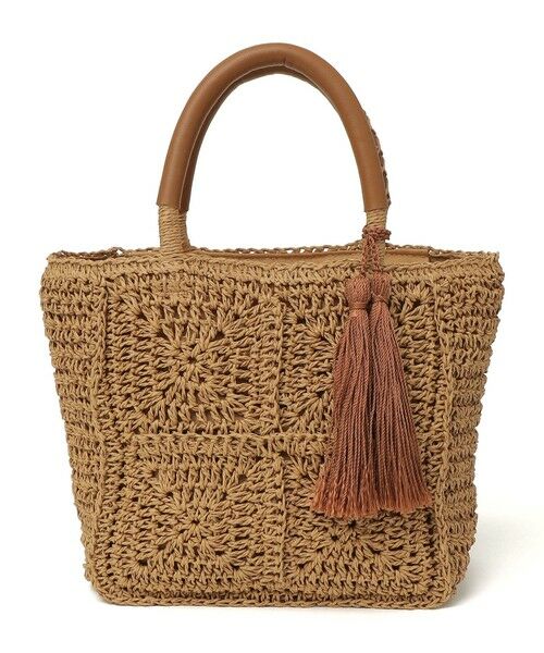 SHIPS / シップス トートバッグ | 《予約》SHIPS any:  メッシュ ペーパー タッセル トート バッグ | 詳細5