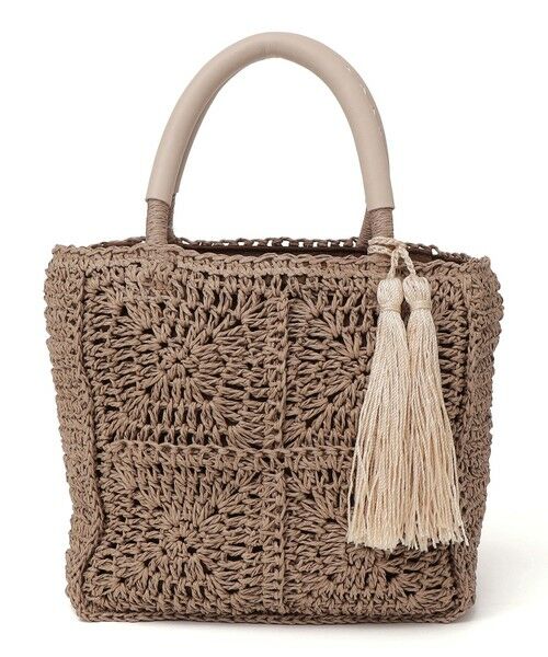 SHIPS / シップス トートバッグ | 《予約》SHIPS any:  メッシュ ペーパー タッセル トート バッグ | 詳細17