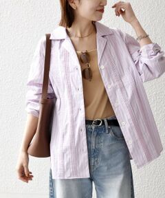 SHIPS / シップス シャツ・ブラウス | 《予約》SHIPS any:〈洗濯機可能〉マルチストライプ パジャマ シャツ