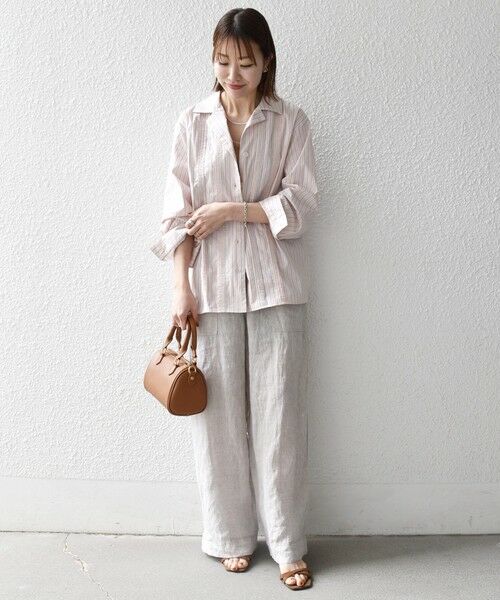 SHIPS / シップス シャツ・ブラウス | 《予約》SHIPS any:〈洗濯機可能〉マルチストライプ パジャマ シャツ | 詳細1