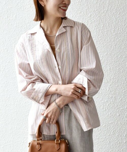 SHIPS / シップス シャツ・ブラウス | 《予約》SHIPS any:〈洗濯機可能〉マルチストライプ パジャマ シャツ | 詳細4