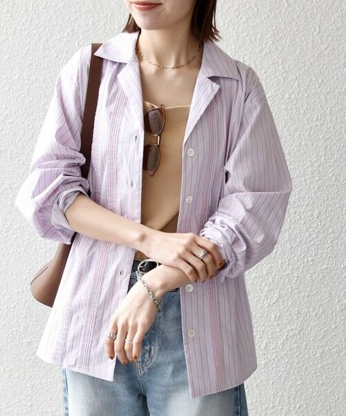 SHIPS / シップス シャツ・ブラウス | 《予約》SHIPS any:〈洗濯機可能〉マルチストライプ パジャマ シャツ | 詳細12