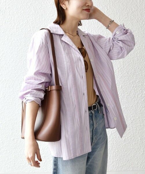 SHIPS / シップス シャツ・ブラウス | 《予約》SHIPS any:〈洗濯機可能〉マルチストライプ パジャマ シャツ | 詳細15