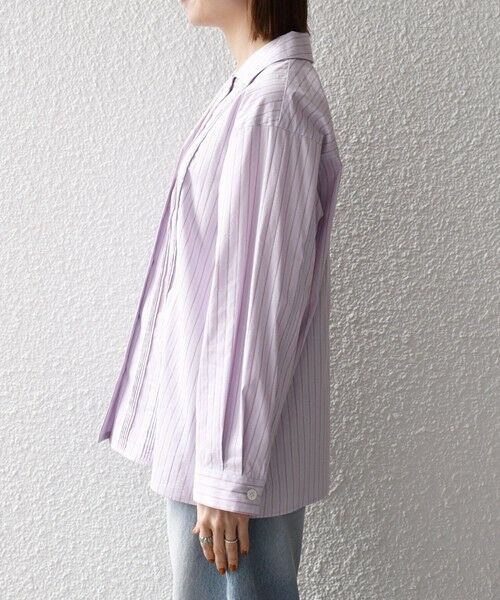 SHIPS / シップス シャツ・ブラウス | 《予約》SHIPS any:〈洗濯機可能〉マルチストライプ パジャマ シャツ | 詳細24