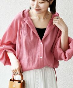 SHIPS / シップス シャツ・ブラウス | 《予約》SHIPS any:〈洗濯機可能〉楊柳 シアー ドロスト フード ブラウス