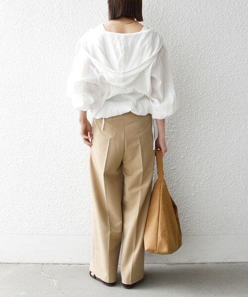 SHIPS / シップス シャツ・ブラウス | 《予約》SHIPS any:〈洗濯機可能〉楊柳 シアー ドロスト フード ブラウス | 詳細2